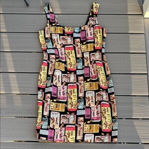 Vintage 90s Silk New York Yankees Dress Nicole Miller